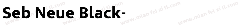 Seb Neue Black字体转换